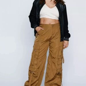 Nasty Gal Nylon Cargo Pants